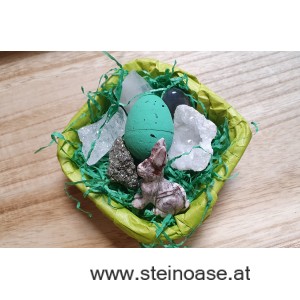 Hase & Kristalle  7tlg.Osternest